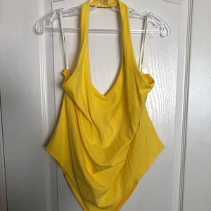 Yellow Haltered BodySuit